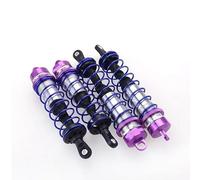 4 Uds Amortiguador 120mm Delantero 140mm suspensión Trasera de Amortiguador de Metal para for HPI Trophy Flux 107016 Coche de Carreras for RC 1/8 Truggy ZD Racing(4pcs Purple Combo)