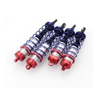4 Uds Amortiguador 120mm Delantero 140mm suspensión Trasera de Amortiguador de Metal para for HPI Trophy Flux 107016 Coche de Carreras for RC 1/8 Truggy ZD Racing(4pcs Red Combo)