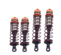 4 Uds Amortiguador 120mm Delantero 140mm suspensión Trasera de Amortiguador de Metal para for HPI Trophy Flux 107016 Coche de Carreras for RC 1/8 Truggy ZD Racing(4pcs Orange Combo)