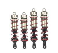 4 Uds Amortiguador 120mm Delantero 140mm suspensión Trasera de Amortiguador de Metal para for HPI Trophy Flux 107016 Coche de Carreras for RC 1/8 Truggy ZD Racing(4pcs Titanium Combo)