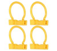 4 Uds. Anillo de Nariz de, Nailon Amarillo, Alta Elasticidad, Ligero, Anillo de Nariz de Vaca de Granja para Ganado (M.)