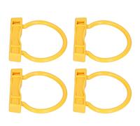 4 Uds. Anillo de Nariz de, Nailon Amarillo, Alta Elasticidad, Ligero, Anillo de Nariz de Vaca de Granja para Ganado (l)