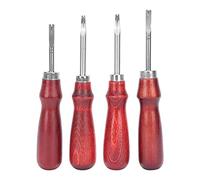 4 Uds borde de cuero biselador de cuero costura ranurador biselado borde de recorte herramienta de cuero herramientas de cuero DIY para bricolaje