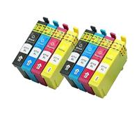 4 Uds Cartucho de Tinta Compatible T0711 T0712 T0713 T0714, Compatible con Epson Stylus SX110 SX105 SX115 SX200 SX205 SX209 SX210 Impresora de inyección de Tinta(2Set)