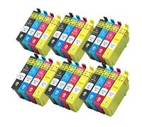 4 Uds Cartucho de Tinta Compatible T0711 T0712 T0713 T0714, Compatible con Epson Stylus SX110 SX105 SX115 SX200 SX205 SX209 SX210 Impresora de inyección de Tinta(6Set)