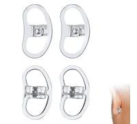 4 Uds Cierres de Pendientes para Orejas Caídas, Cierres de Pendientes de Cobre Cierres de Pendientes Plateados para Pendientes Pesados Cierres de Pendientes para Orejas Caídas