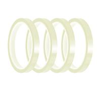 4 Uds Cintas de Transferencia de Calor, Cinta de Alta Temperatura de 10 mm x 33 m para Prensa de Calor Cinta Termica Adhesiva Cinta Térmica para Prensa de Sublimación (Transparente)