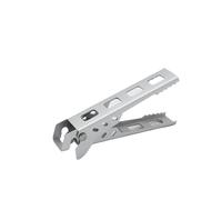 4 Uds cocina hogar Anti-caliente olla de aleación Clip tazón pinza for alimentos abrazadera plato Pan Anti-escaldado accesorios Para Sujetar Ollas(Sliver)