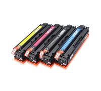 4 Uds Compatible CB540A CB540 540A CB541A CB542A CB543A 125A Cartucho de tóner de Color, Compatible con HP CP1215 CP1515n CP1518ni CM1312