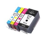 4 Uds Compatible con Cartucho de Tinta HP 912XL 912 HP912 OfficeJet Pro 8020 8022 8023 8024 8025 8026 8028 8035 Impresora(1set)