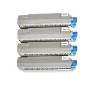 4 Uds. Compatible con tóner, Compatible con Oki, Cartucho C810 C830 for Okidata