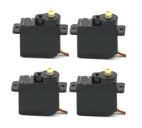 4 Uds. Compatibles con Mini Servo Digital Emax ES08MD/ES08MDII (2kg, 4-6,0 V) engranaje de Metal Futaba/JR enchufe for helicóptero TREX 450