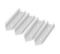 4 uds. Conector en T para carril, accesorio de plantilla para carril de inglete, conector de ranura para mesa de enrutador, unión de carriles en T cruzados de aleación de aluminio