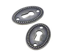 4 Uds cubierta de cerradura forma ovalada Color bronce antiguo gabinete estilo chino herrajes for muebles antiguos Para Gabinetes