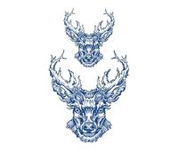 4 Uds. De Hierbas Que Duran 15 Días, Pegatina De Tatuaje, Jugo, A Prueba De Sudor E Impermeable, Medio Brazo En El Pechotatuaje Temporal Calcomanía De Tatuaje Tatuaje Falso