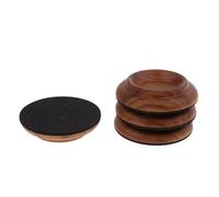 4 Uds. De tazas con ruedas for Piano, tapa de rueda redonda for muebles, accesorios for piezas Para Pianos, SofáS, Camas(Matte brown)