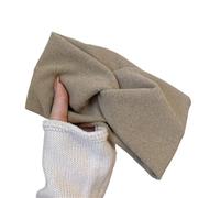 4 Uds. Diademas anchas for mujer, diademas cruzadas elásticas, turbante suave, pañuelo sólido, for la cabeza, accesorios for el cabello Para Mujer(Khaki)