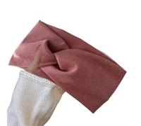 4 Uds. Diademas anchas for mujer, diademas cruzadas elásticas, turbante suave, pañuelo sólido, for la cabeza, accesorios for el cabello Para Mujer(Red)