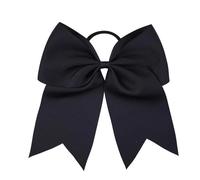4 Uds. Diademas con lazo grande de 7 pulgadas, lazos elásticos for el pelo colores lisos, cinta for, bandas goma for decorar la cabeza Para Animadoras(Color 1)