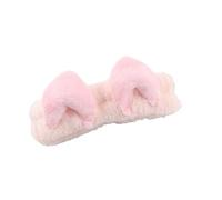 4 Uds. Diademas con orejas de gato bonitas for mujeres y niñas, diademas Spa, banda for la cabeza maquillaje lana Coral, diadema para Belleza Lavado de Cara Bañarse(Light pink)