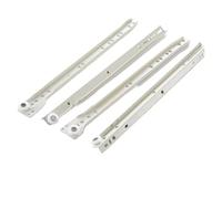 4 Uds. Diapositivas de pista cajón, dos rieles gabinete, mesa ordenador gruesa, armarios ropa, polea rodillo for teclado, muebles(18inch(45cm))