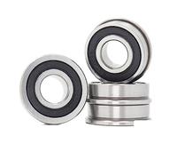 4 Uds F6202RS rodamiento F6202-15-2RS 15 * 35 * 11mm rodamientos de bolas de brida F6202-RS rodamiento de rueda de carro de jardín con brida
