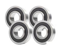 4 Uds F6202RS rodamiento F6202-16-2RS 16x35x11mm rodamientos de bolas de brida F6202-RS for rodamiento de rueda de carro de jardín con brida