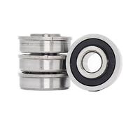 4 Uds F6202RS rodamientos de bolas con brida F6202-12.8-2RS rodamiento 12,8 * 35 * 11mm F6202-RS rodamiento de rueda de carro de jardín con brida