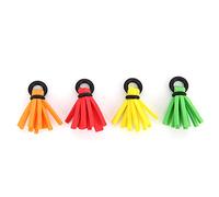 4 Uds flotador de pesca con mosca indicadores de golpe de espuma gancho de deriva flotadores de posicionamiento Bobbers (4 colores mezclados)