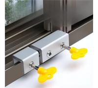 4 Uds hebilla de bloqueo ventana seguridad protección no perforada aleación fija para Ventanas(Single Hole)