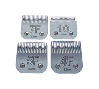 4 Uds. Hoja De Acero 4F + 5F + 7F + 10 A5, Compatible Con Oster, Compatible Con Heiniger, Compatible Con Laube