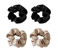 4 Uds Lazos Para El Cabello De Seda, Lazos Para El Cabello Para Mujer, Lazos Elásticos Para El Cabello, Fijador Del Cabello, Lazos Para El Cabello Retro, Lazos Para El Cabello De Goma