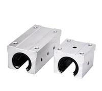 4 uds/lote SBR10UU SBR12UU SBR16UU SBR20UU SBR25UU SBR12LUU Bloque de rodamientos de bolas lineales tipo abierto for fresadora Guía lineal SBR(SBR12UU)