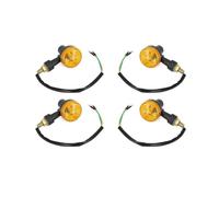 4 Uds luces intermitentes para motocicleta indicador ámbar 12V índice Universal intermitente lámparas direccionales Accesorios Intermitentes para moto