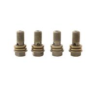 4 Uds M8/M10x1.25 Cilindro Maestro de Freno hidráulico Manguera de Aceite Tornillo Perno Motocicleta Tubo Universal Tornillos Pernos(Black m8)