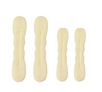4 Uds. Magic Donut Bun Maker DIY accesorios for el cabello de mujer trenza estilo horquillas pasadores Clips giratorios herramientas trenzado peinado(White)