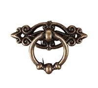 4 Uds. Manija Retro For Puerta De Gabinete, Anillo Extracción Cajón Aleación Antigua, Caja Madera Colgante For Muebles Del Hogar(4 PCS-Green Bronze)