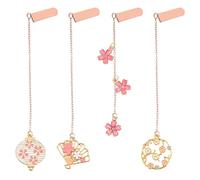 4 Uds Marcapáginas Coles Florales, Marcapáginas Personalizados Creativos, Marcapáginas De Metal Retro, Accesorios De Lectura, Marcapáginas De Regalo