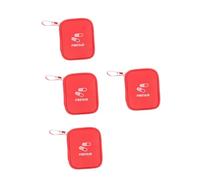 4 Uds Mini Kit Bolsa Vacía Kit Bolsa Paquetes De Medicina Pastillero Bolsa De Artículos Diversos Para El Hogar Bolsa De Viaje Medicina Pastillero Portátil Tela Oxford Rojo FRCOLOR