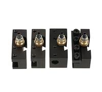 4 Uds Mini torno herramienta de cambio rápido Kit de soporte de poste juego de soporte de torneado de hoja perforadora