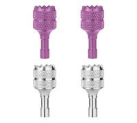 4 uds Palos de Controlador de Drones, Joysticks para Drones Desmontable Balancín de Pulgar Reemplazo Compatible con dji Mini 3 Pro dji Controlador Inteligente RC Accesorios (Plata, Púrpura)