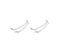 4 Uds Pegatinas Tapón de Ranura para Tweeter de Puerta para F10 F11- 5 Series 2011-2013 Marco de Altavoces de Puerta Cromado Abs