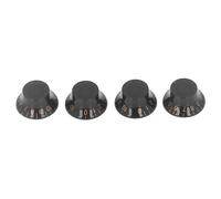 4 Uds Perilla de Volumen de Guitarra en Forma de Platillo Volador Perilla de Sombrero de Copa Acrílica Eje Moleteado de 6mm Fácil Instalación para Guitarras Epiphone