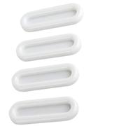 4 Uds. Perillas de puerta autoadhesivas, manijas de puerta ovaladas for puertas interiores, escaparate de vidrio, cajón, mango antideslizante, manijas auxiliares(Gray 4pcs)