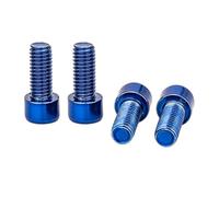 4 Uds Pernos de Jaula para Botella de Agua de 5x12mm, Tornillo para Soporte de Botella de Ciclismo de montaña, Tornillo de Soporte para hervidores de Acero Inoxidable, Tornillos hexagonales con Hueca