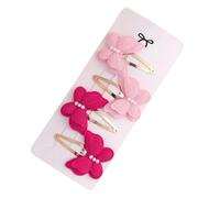 4 Uds. Pinza Para Con Lazos Dobles A Para Peinados Elegantes Horquilla Pasadores De Metal Accesorio De Diseño Clip Colorido A