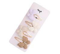 4 Uds. Pinza Para Con Lazos Dobles A Para Peinados Elegantes Horquilla Pasadores De Metal Accesorio De Diseño Clip Colorido A