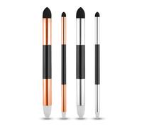 4 Uds Pluma de Esponja para Mezclar Artistas, 2 Tamaños Doble Cabeza Pluma para Mezclar Pincel de Esponja para Frotar Bocetos Lápiz Blender Mezclador para Estudiantes Principiantes Artistas