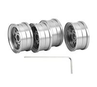 4 Uds RC cubo de rueda aleación de aluminio alta resistencia al desgaste cubo de rueda de coche RC para FMS 1/18 1/24 FCX24 (de color)