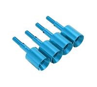 4 Uds RC Diff Cup diferencial Joint Cup Pieza de actualización de Aluminio para Tamiya TT01 TT01E TT02 TT02B 1/10 RC vehículo(Azul)